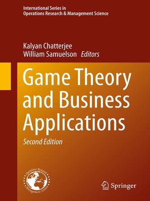 cover image of Game Theory and Business Applications